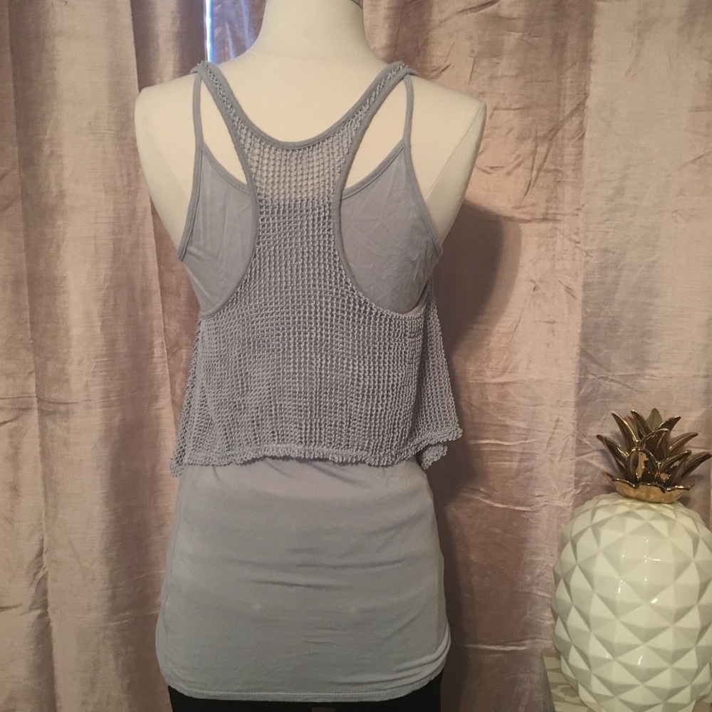 Mesh Layered Racerback Top - Picture 2 of 5